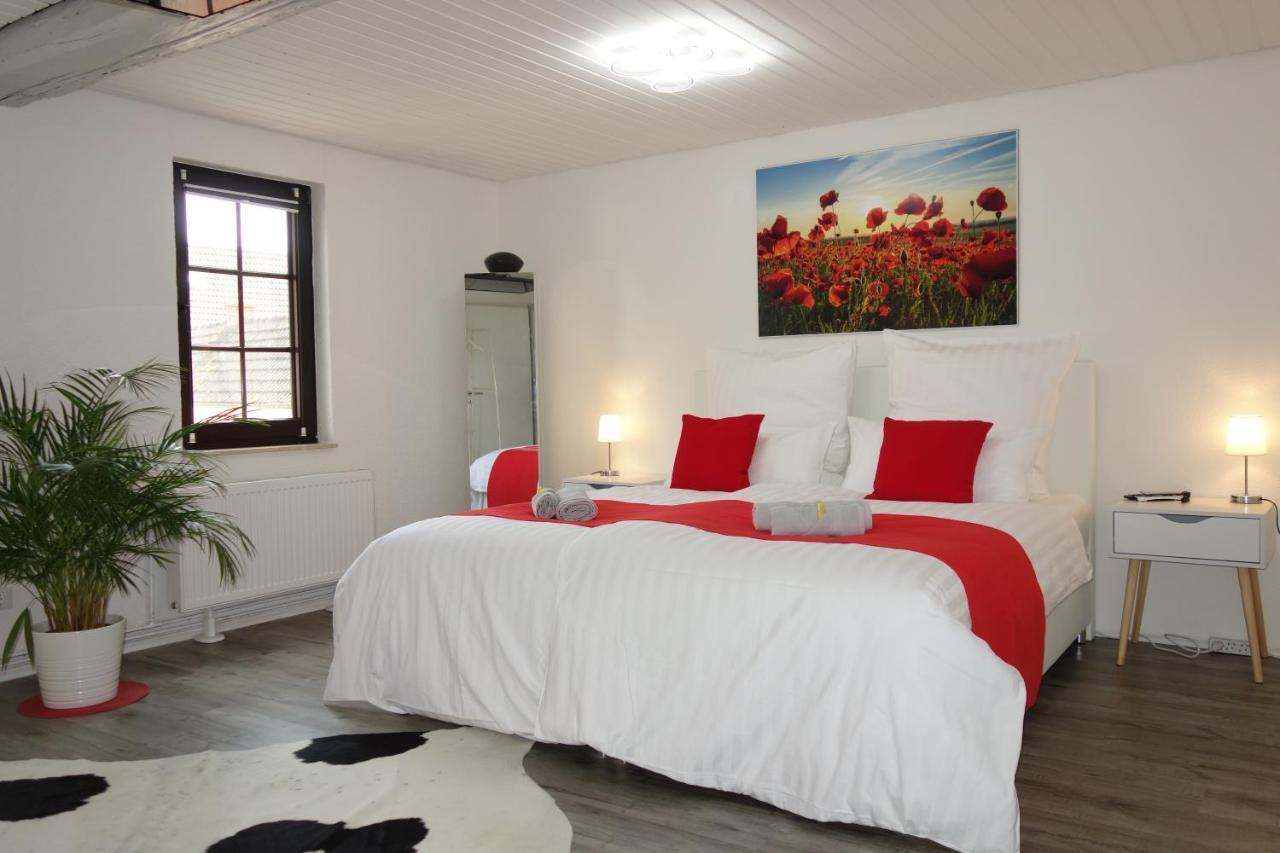 Happy-Homes Red - Up To 5 - Kueche - W-Lan - Netflix - Honig - Terrasse Altenstädt 外观 照片